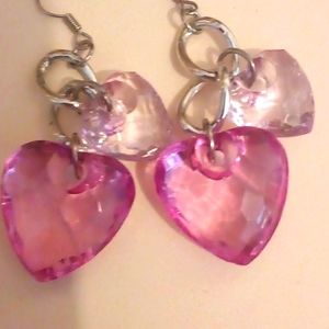 Cute heart shaped earrings